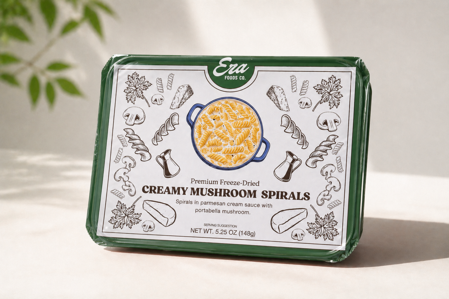 Creamy Mushroom Spirals